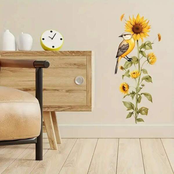 Adesivo de Parede Floral Moderno para Decorao