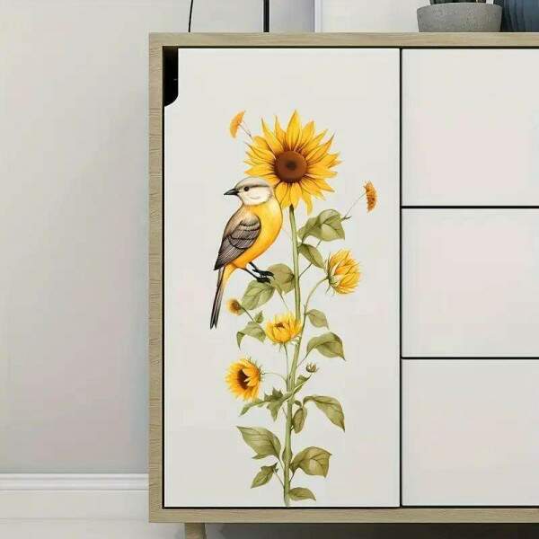Adesivo de Parede Floral Moderno para Decorao