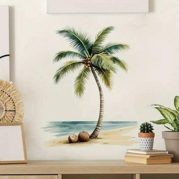Adesivo de Parede Tropical - Palavras da Praia