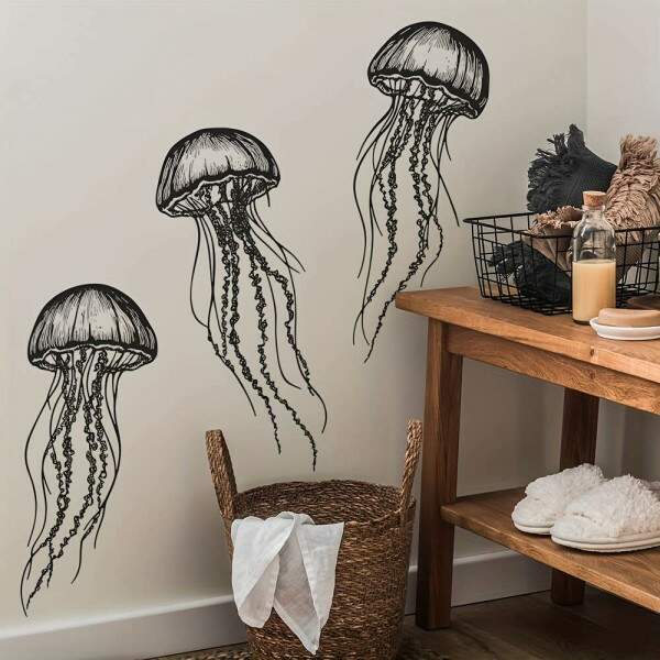 Adesivo de Parede Artstico de guas Vivas