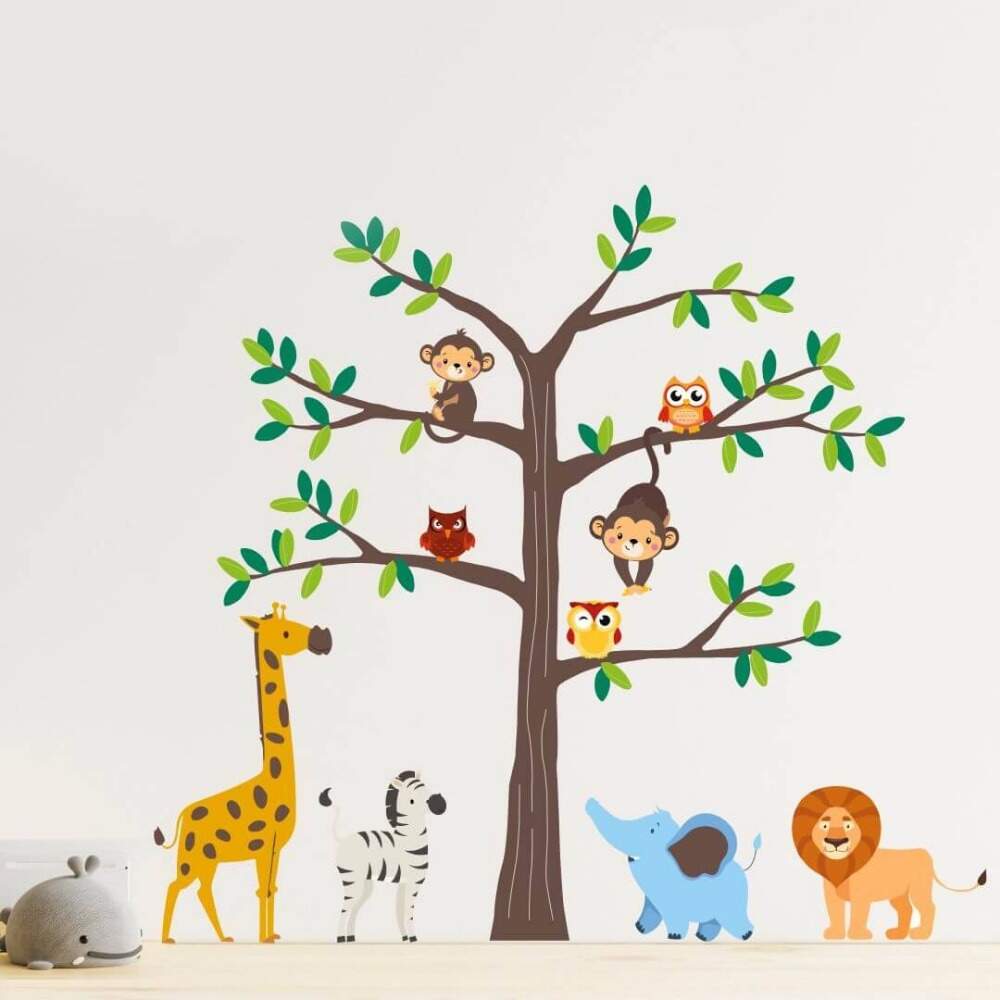 Adesivo de Parede Selva Divertida