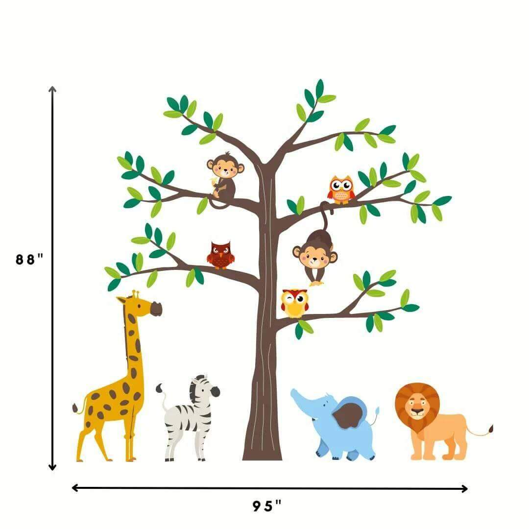 Adesivo de Parede Selva Divertida