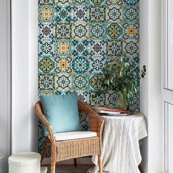 Adesivos de Azulejos Ladrilhos Cartela Estilo Boho