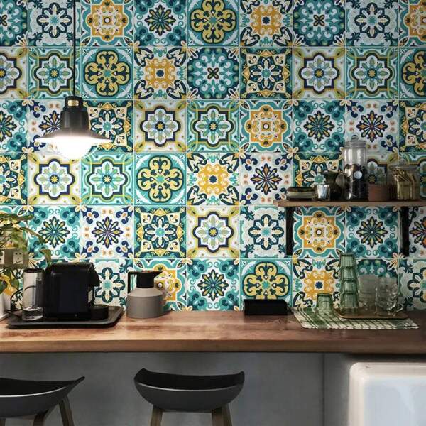 Adesivos de Azulejos Ladrilhos Cartela Estilo Boho