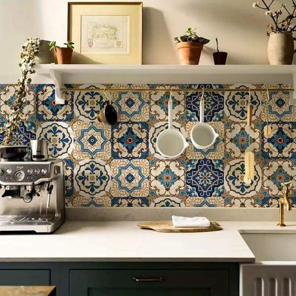 Adesivos de Azulejos Ladrilhos Cartela Estilo Bomio