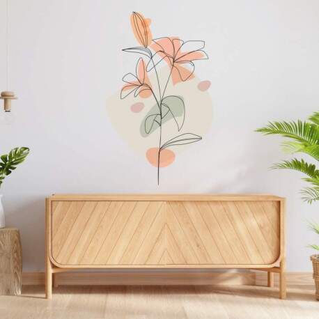 Adesivo de Parede Flores Boho
