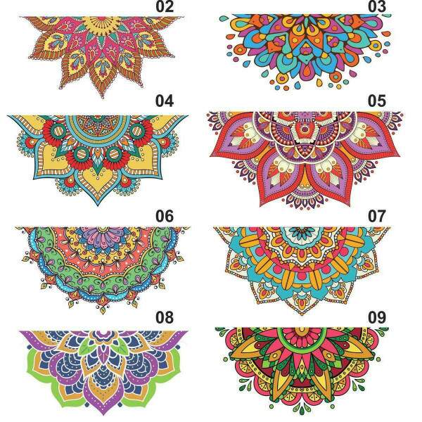 Adesivo de Parede Mandala Colorida