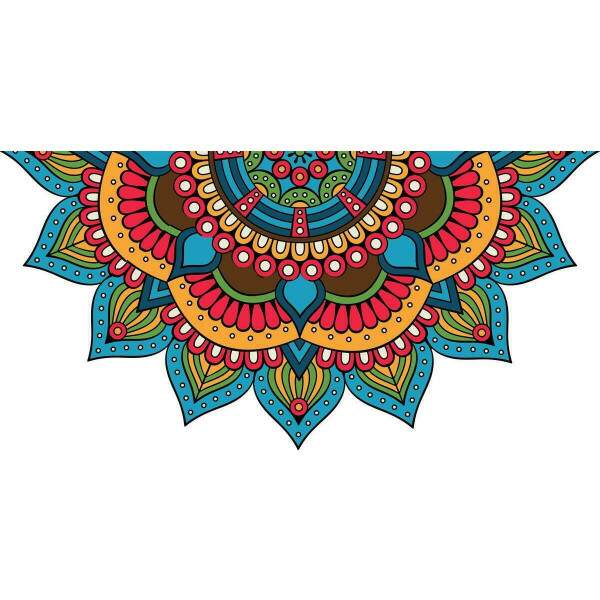 Adesivo de Parede Mandala Colorida