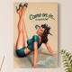 Placa Decorativa Pin-Up Praia