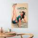 Placa Decorativa Pin-Up Praia