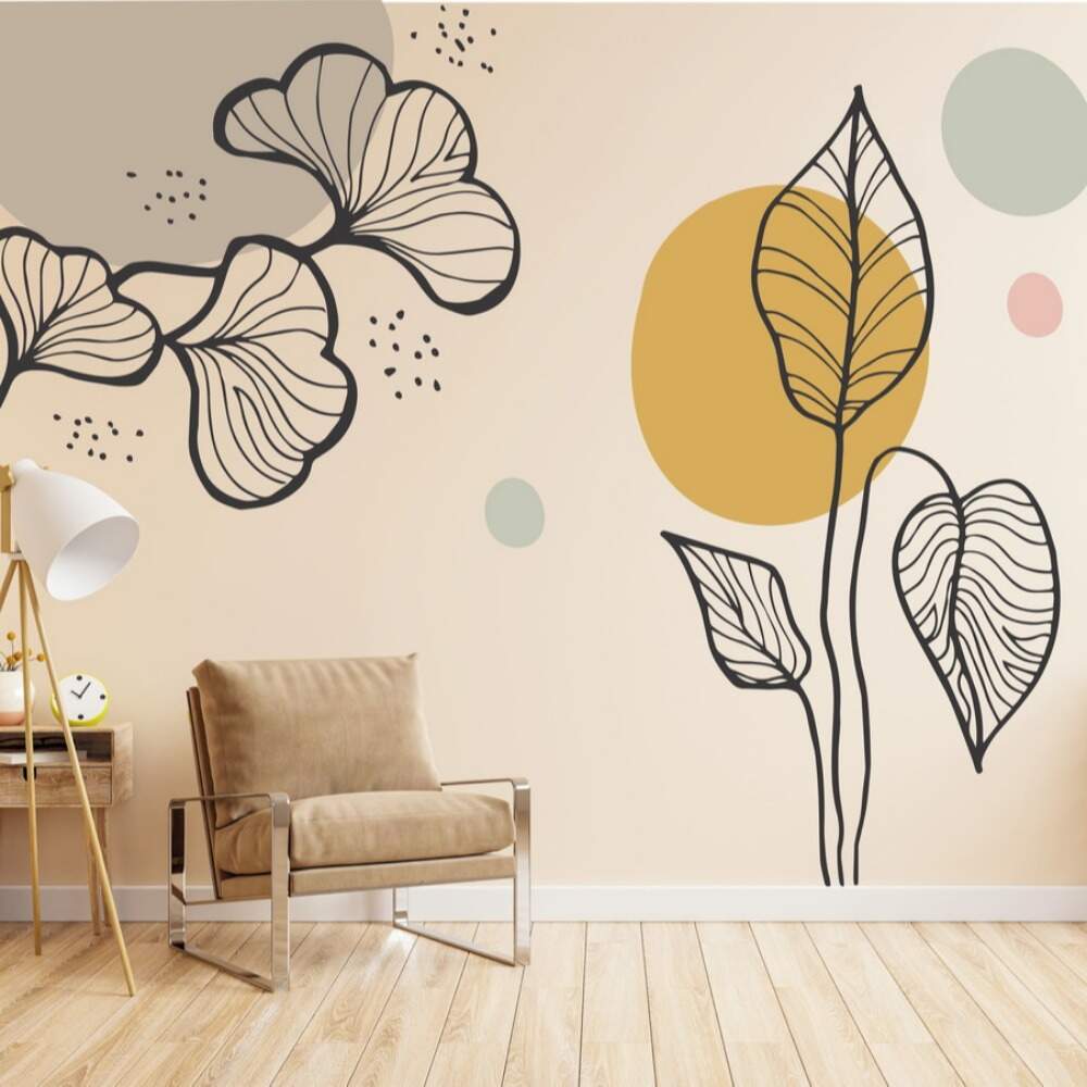 Adesivo de Parede Floral Boho