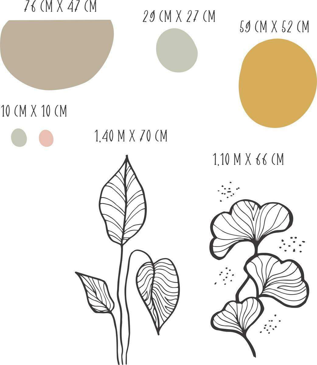 Adesivo de Parede Floral Boho