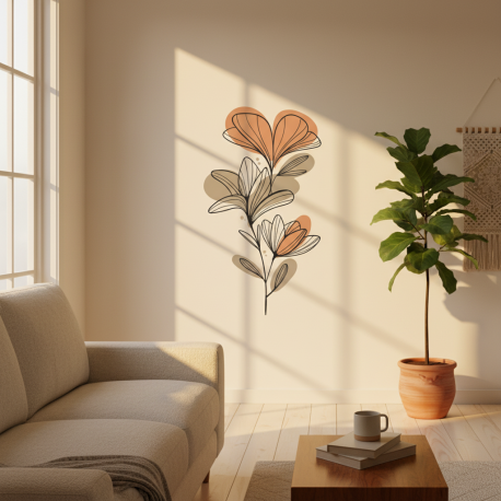 Adesivo de Parede Boho Chic Floral
