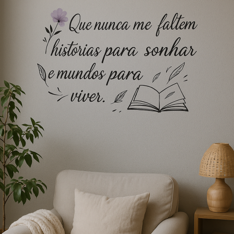 Adesivo de Parede Frase Inspiradora