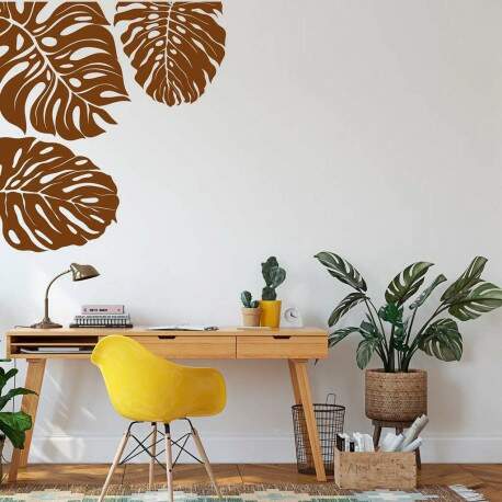 Adesivo de Parede Boho Leaves Chic