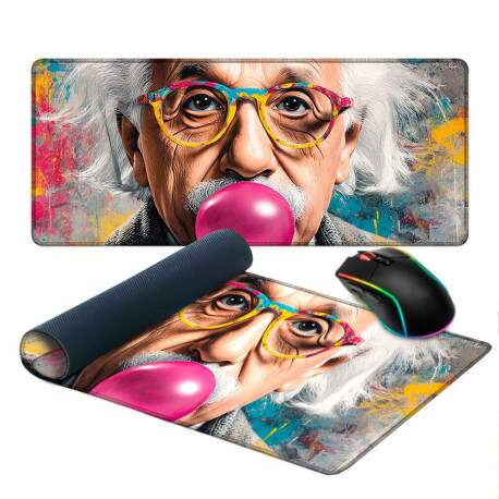 Mouse Pad Pop Art Einsten Chiclete