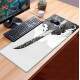 Mouse Pad Anime Espada Japonesa Preto e Branco