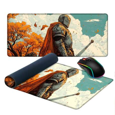 Mouse Pad Gamer Guerreiro Medieval Souls