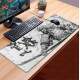 Mouse Pad Gamer Samurai Japon�s Preto e Branco