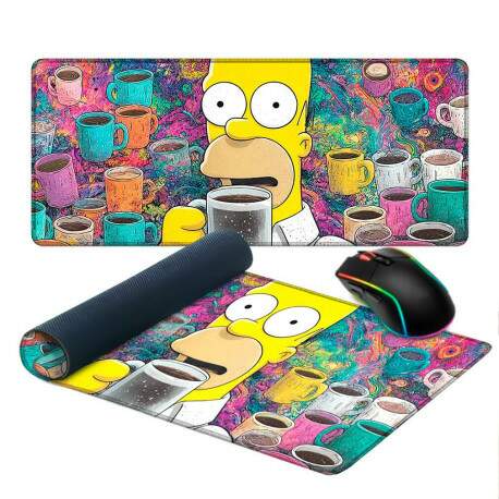 Mouse Pad Homer Viciado em Caf