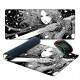Mouse Pad Anime Princesa com Espada Preto e Branco