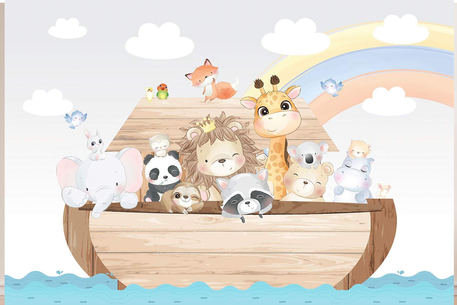 Papel de Parede para Quarto Infantil Arca de No� MP