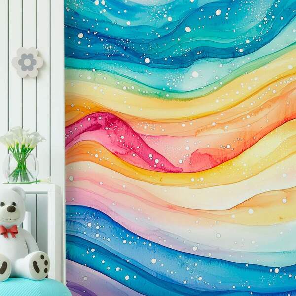 Papel de Parede para Quarto Infantil Arco-ris MP