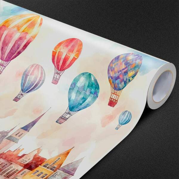 Papel de Parede para Quarto Infantil Aquarela Bales na Cidade MP