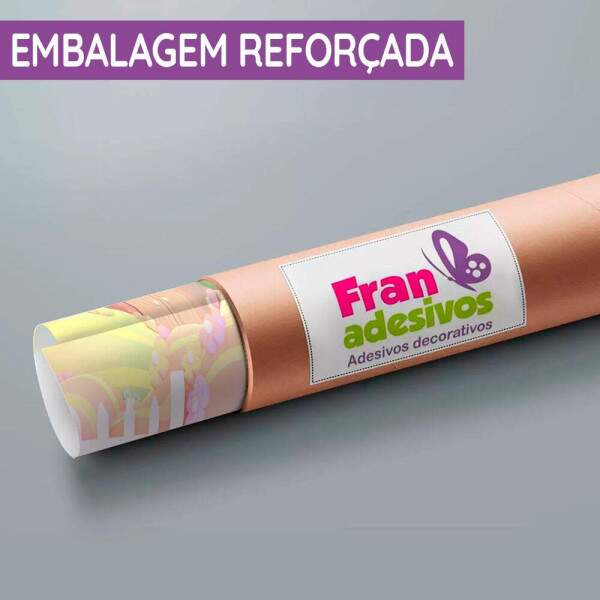 Papel de Parede para Quarto Infantil Moinho De Vento em Campo de Flores MP