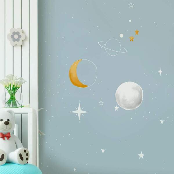 Papel de Parede para Quarto Infantil Desenho do Espao MP