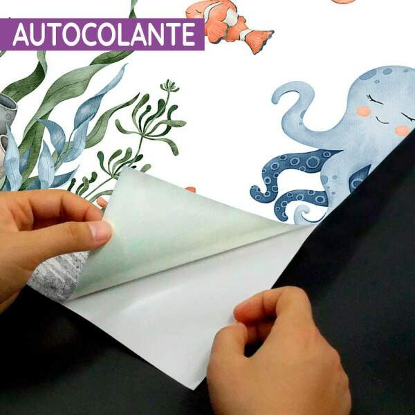 Papel de Parede para Quarto Infantil Fundo do Mar MP