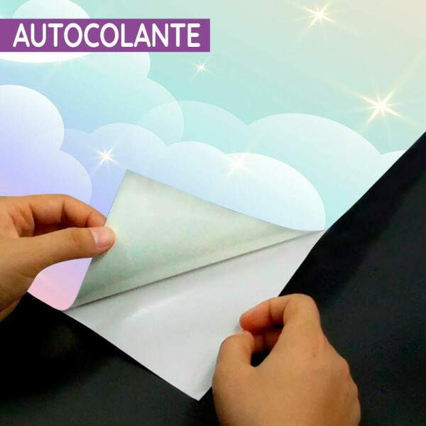 Papel de Parede para Quarto Infantil Luar nas Nuvens MP