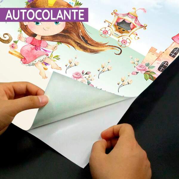 Papel de Parede para Quarto Infantil Princesa e seu Castelo MP