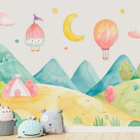 Papel de Parede para Quarto Infantil Bales nas Montanhas MP