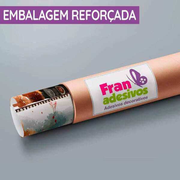 Papel de Parede para Quarto Infantil Aquarela Trem na Floresta MP