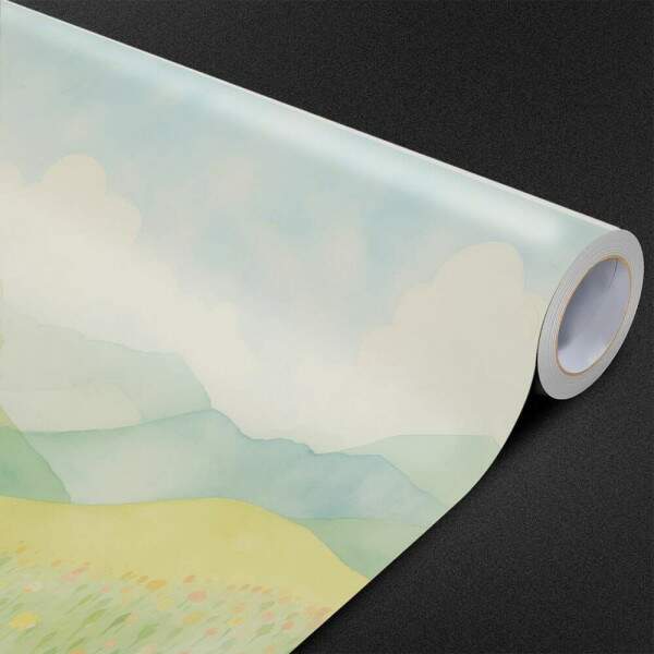 Papel de Parede para Quarto Infantil Aquarela Paisagem Plancie MP