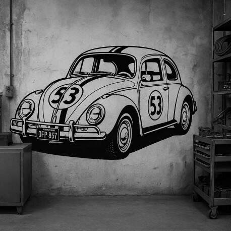 Adesivo de Parede Fusca Clssico do Cinema