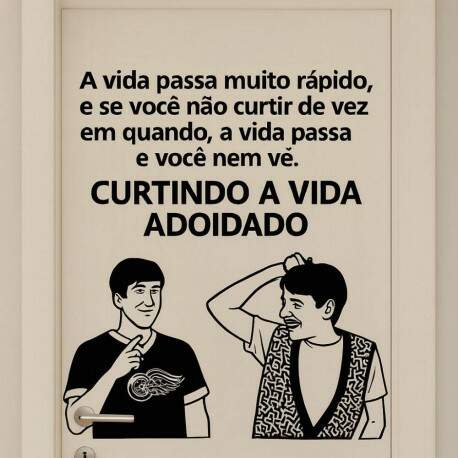 Adesivo de Parede Curtindo a Vida
