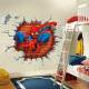 Adesivo de Parede Homem-Aranha 3D para Quarto Infantil