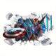 Adesivo de Parede 3D de Super Her�is para Quarto