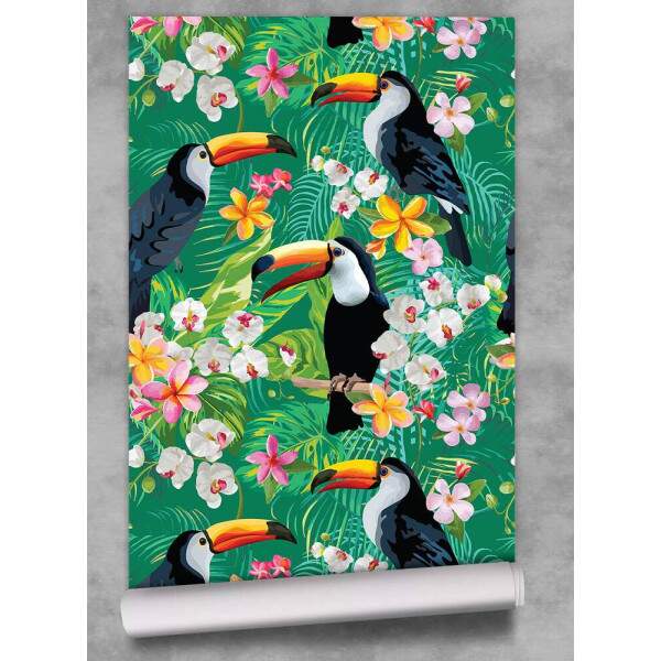 Papel de Parede Tucano Folhas Tropicais