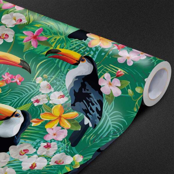 Papel de Parede Tucano Folhas Tropicais