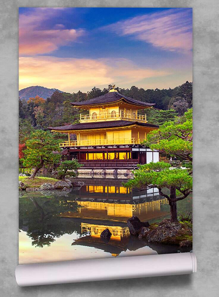 Papel De Parede Templo Japones Kinkakuji MP