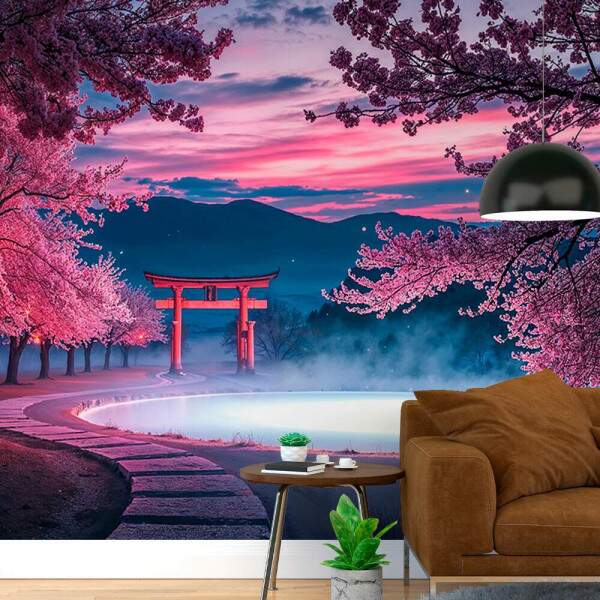 Papel De Parede Paisagem Japonesa MP