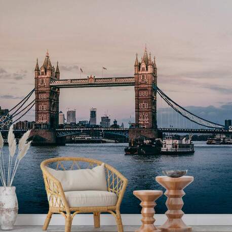 Papel De Parede Londres Bela Ponte No Mar MP