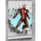 Papel De Parede 3D Homem De Ferro Buraco Na Parede MP