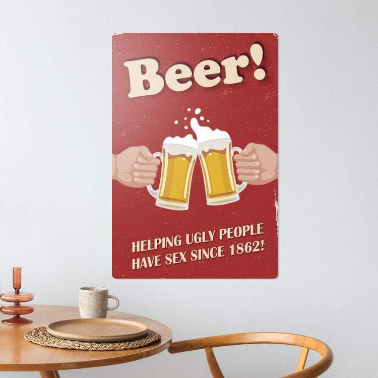 Placa Decorativa Retr Beer