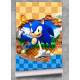 Papel De Parede 3D Sonic E Tails Bucaro Parede Xadrez MP