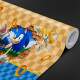 Papel De Parede 3D Sonic E Tails Bucaro Parede Xadrez MP