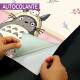 Papel De Parede 3D Totoro Boiserie Rosa Com Flores MP